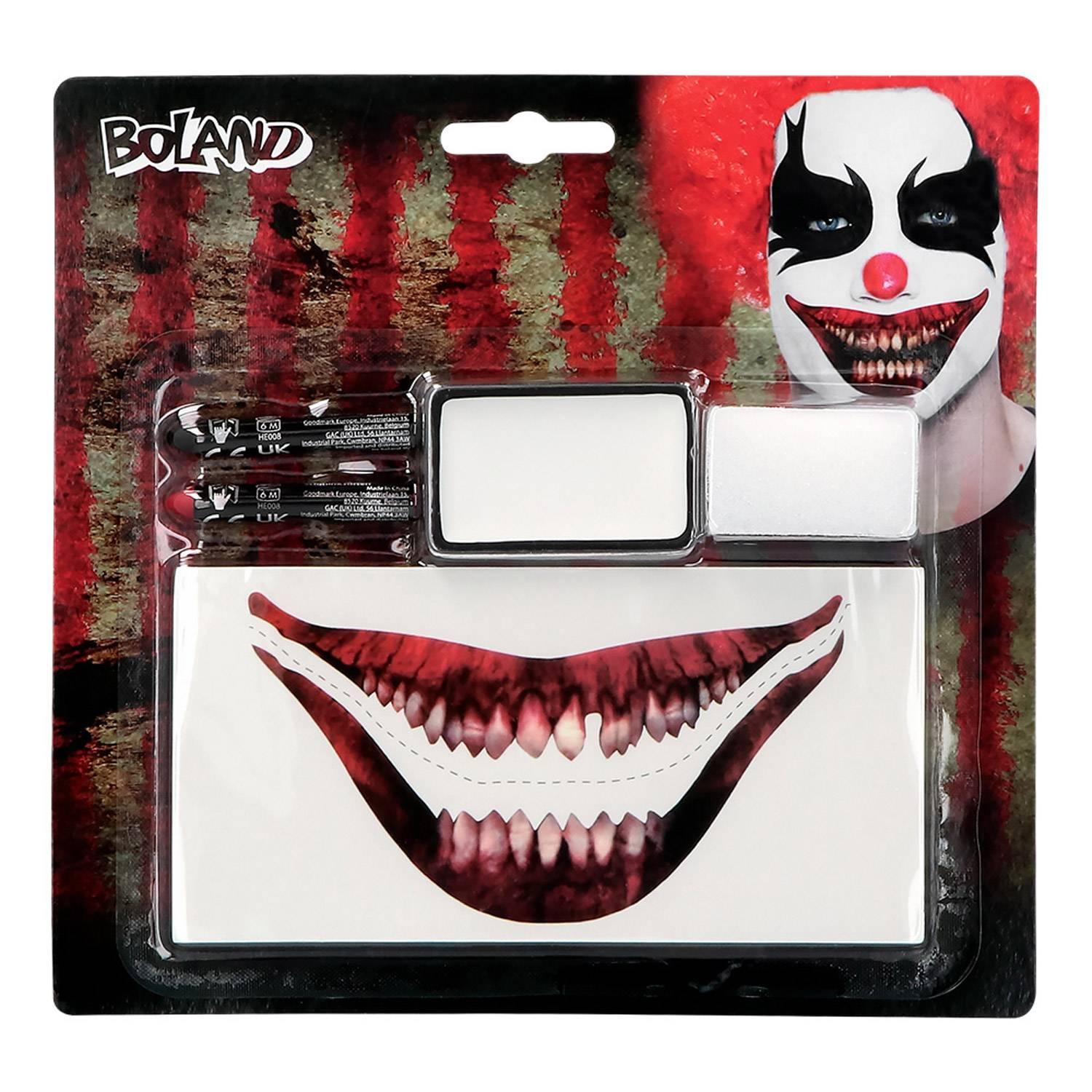 maquillage clown halloween