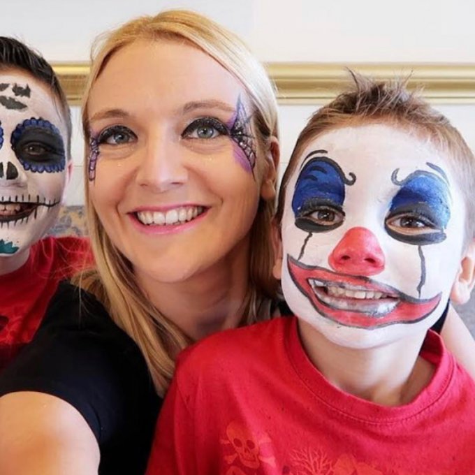 maquillage halloween clown