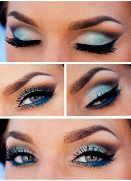 maquillage pour les yeux bleus