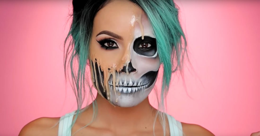 maquillage squelette facile